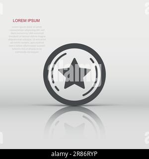 Loyalty icon in flat style. Reward vector illustration on white isolated background. Discount business concept. Stock Vector