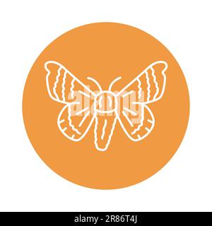 Silkworm black line icon. Farm animals Stock Vector Image & Art - Alamy