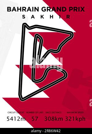 Bahrain grand prix race track. circuit for motorsport and autosport ...