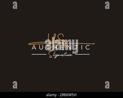 YS Signature Logo Template Vector. Stock Vector