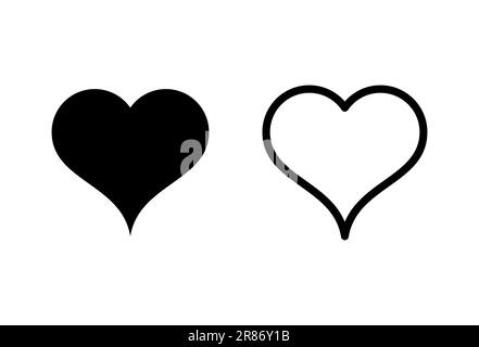 Love icon set. Heart icon vector. Like icon vector. Stock Vector