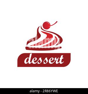 Dessert logo design Vector icon illustration template Stock Vector