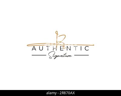 IZ Signature Logo Template Vector. Stock Vector