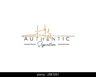 HY Signature Logo Template Vector. Stock Vector
