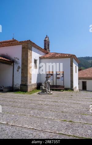 Soto de Luina, Asturias, Spain - 03 June, 2023. Pilgrim Monument Stock Photo