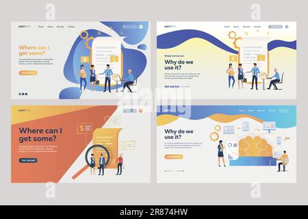 Collection of business analysts analyzing financial documents Stock Vector