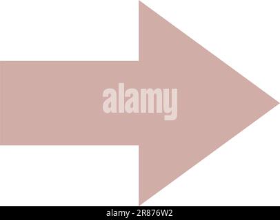 Arrow geometric shape element symbol for preschool education for kids mathematics learning illustration Stock Vector
