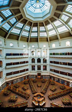 The La Trobe Reading Room, State Library Victoria, Melbourne, Australia Stock Photo