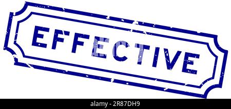 Grunge blue effective word rubber seal stamp on white background Stock Vector