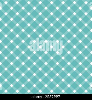 Diagonal Gingham Checkered Plaid Pattern Stock Vector