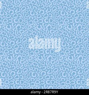 Light Blue Leopard Pattern. Cheetah Skin Abstract Texture For Fashion Print Design, Fabric, Textile, Wrapping Paper, Background, Wallpaper, Cover Stock Vector