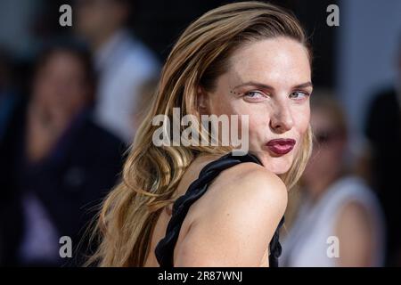 Rome, Italy. 19th June, 2023. Rebecca Ferguson (in an Armani dress and Louboutin shoes) attends the Global Premiere of Paramount Pictures' 'Mission: Impossible - Dead Reckoning Part One' at Auditorium della Conciliazione on June 19, 2023 in Rome, Italy. © Photo: Cinzia Camela. Credit: Independent Photo Agency/Alamy Live News Stock Photo