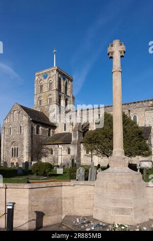 View of Shoreham church Stock Photo