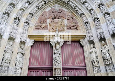 St. Kilian's Parish Church, Korbach, Hesse, Germany, Kilian's Church Stock Photo