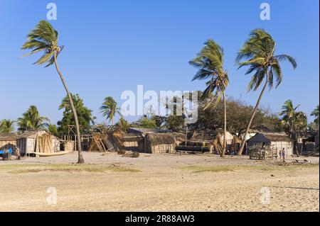 Fishing village, Morondava, Madagascar Stock Photo