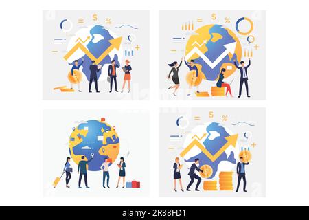 worldwide business concept in flat 3d isometric graphic Stock Vector ...