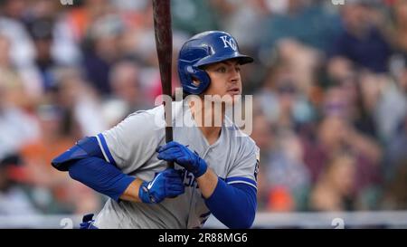 This is a 2022 photo of Nick Pratto of the Kansas City Royals baseball team  taken Sunday, March 20, 2022, in Surprise, Ariz. (AP Photo/Charlie Riedel  Stock Photo - Alamy
