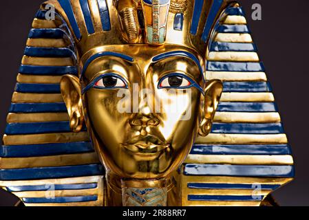 The golden mask of Tutankhamun in Egypt Stock Photo