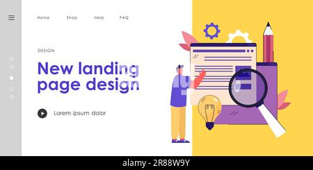 Creator publishing new digital content Stock Vector
