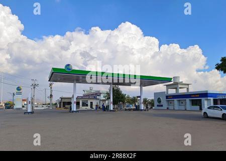 PSO petrol pump at Gawader coastal highway Stock Photo