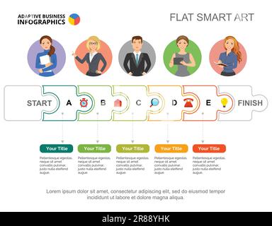 Five Steps Startup Slide Template Stock Vector Image & Art - Alamy