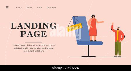 People holding, applying for one position Stock Vector