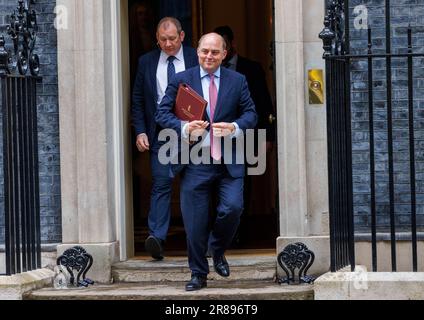 London, UK. 20th June, 2023. Ben Wallace, Defence Secretary, at the weekly Cabinet meeting in Downing Street. Credit: Joe Maida/Alamy Live News Stock Photo