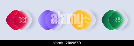 Artificial Intelligence Vector Illustration. A futuristic and captivating vector illustration depicting the concept of artificial intelligence. Stock Vector