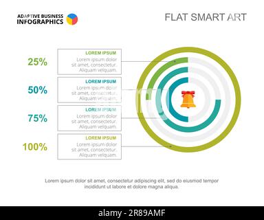 Doughnut Chart with Four Options Template Stock Vector Image & Art - Alamy