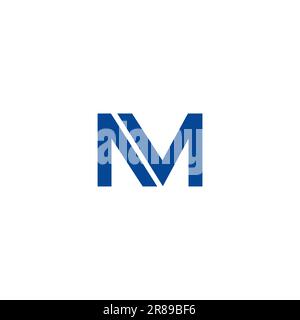 NM logo Symbol. Letter NM vector Illustration Stock Vector