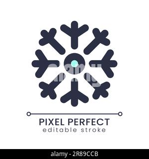 Air conditioning pixel perfect RGB color ui icon Stock Vector