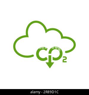 reducing CO2 emissions to stop climate change. green energy background Stock Photo