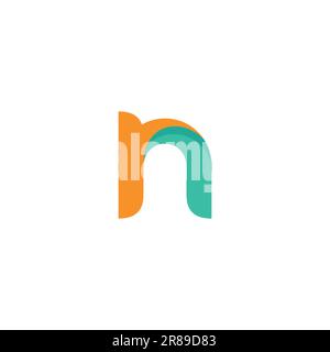 Letter N Logo Symbol. N icon Modern Design Stock Vector