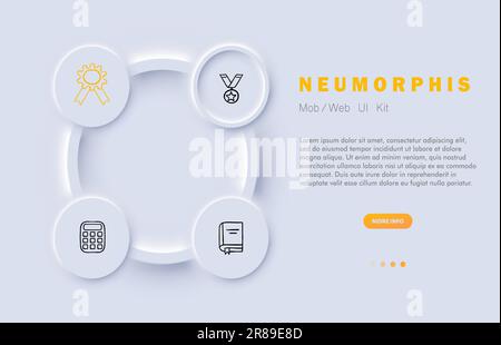 Online Learning Vector Illustration. A dynamic and modern vector illustration depicting the concept of learning in the digital age. Stock Vector