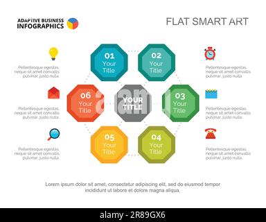 Six Management Elements Slide Template Stock Vector Image & Art - Alamy