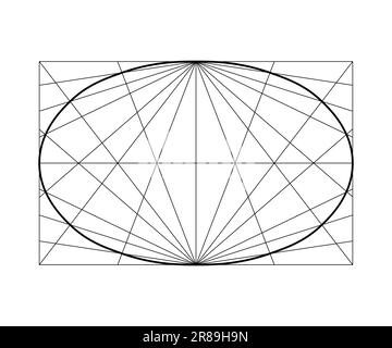 Geometric world globe design vector template Stock Vector