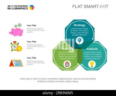 Three Options Planning Slide Template Stock Vector Image & Art - Alamy