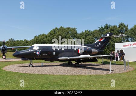 A Hawker Siddeley Dominie at the Cosford RAF museum Stock Photo