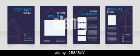 Technology of smart house provide blank brochure design Stock Vector