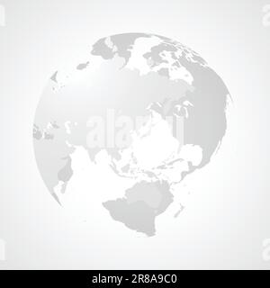 Transparent sphere of a world map Stock Vector
