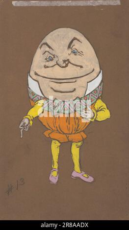 Humpty Dumpty (costume design for Alice-in-Wonderland, 1915) [] by William Penhallow Henderson, born Medford, MA 1877-died Tesuque, NM 1943 Stock Photo