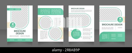 Environmental friendly agribusiness blank brochure design Stock Vector