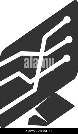 computer logo template. Icon Illustration Brand Identity. Isolated and flat illustration. Vector graphic Stock Vector