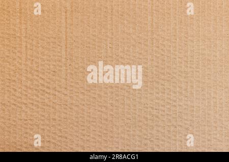 Brown cardboard, front view. Close-up background photo texture Stock Photo