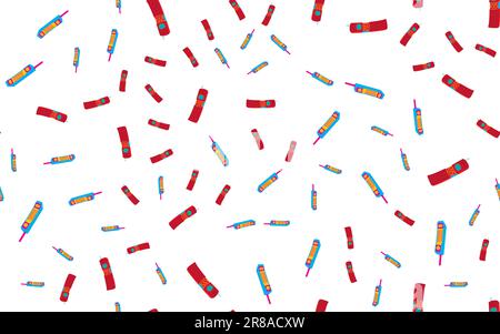 Texture, seamless pattern poster of old retro vintage multicolored antique analog hipster cellular mobile phone sliders with physical buttons and larg Stock Vector