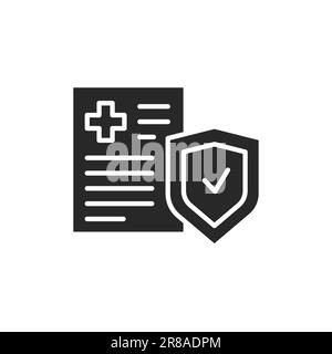 Health insurance color line icon. Isolated vector element. Outline pictogram for web page, mobile app, promo Stock Vector