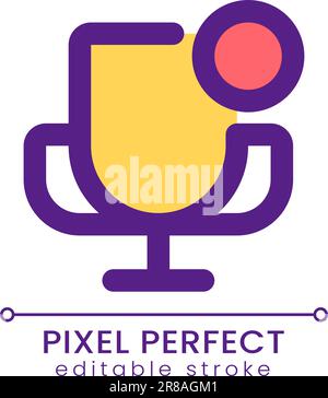 Notification about competition pixel perfect RGB color ui icon Stock Vector