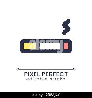 Smoking lounge pixel perfect RGB color ui icon Stock Vector