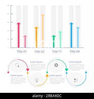 Multi-set bar infographic chart design template set Stock Vector Image ...