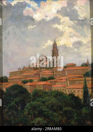 Cathedral at le Puy 1911 by Carroll Beckwith, born Hannibal, MO 1852-died New York City 1917 Stock Photo